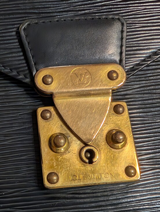 Louis Vuitton Other - Authentic Louis Vuitton Black Epi Leather Dragone Clutch/W Wrist Strap